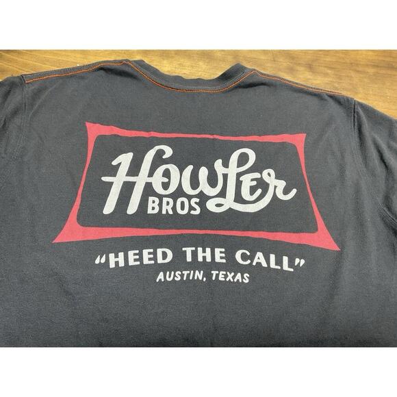 Howler Bros Shirt Mens Medium Gray Austin Logo Heed The Call - Picture 9 of 9